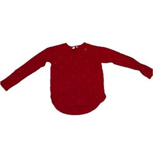 Gap Kids Long-Sleeve With Rhinestones, Size XXL, Red